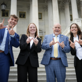 Rep. Pocan with Interns