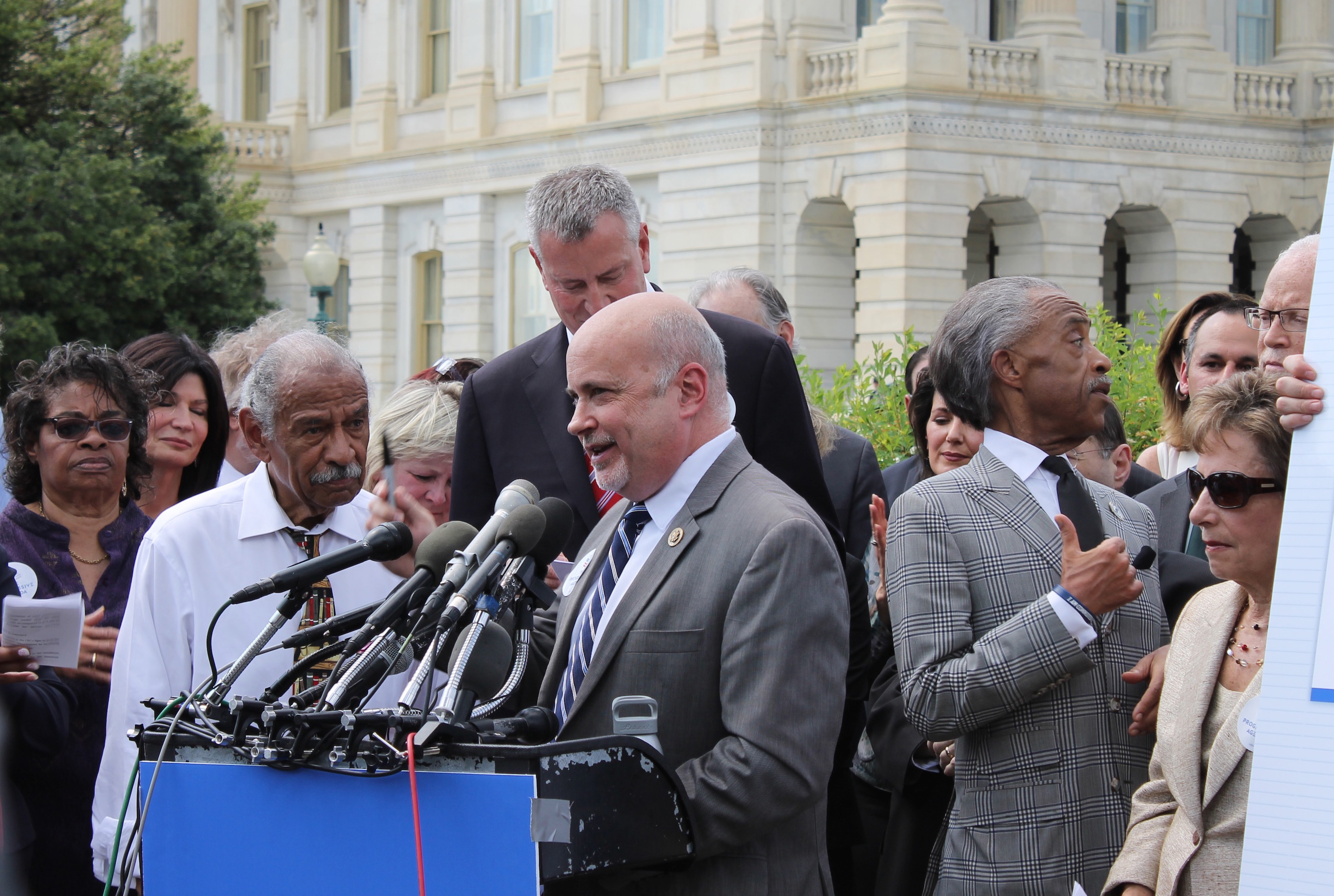 Rep. Pocan at podium