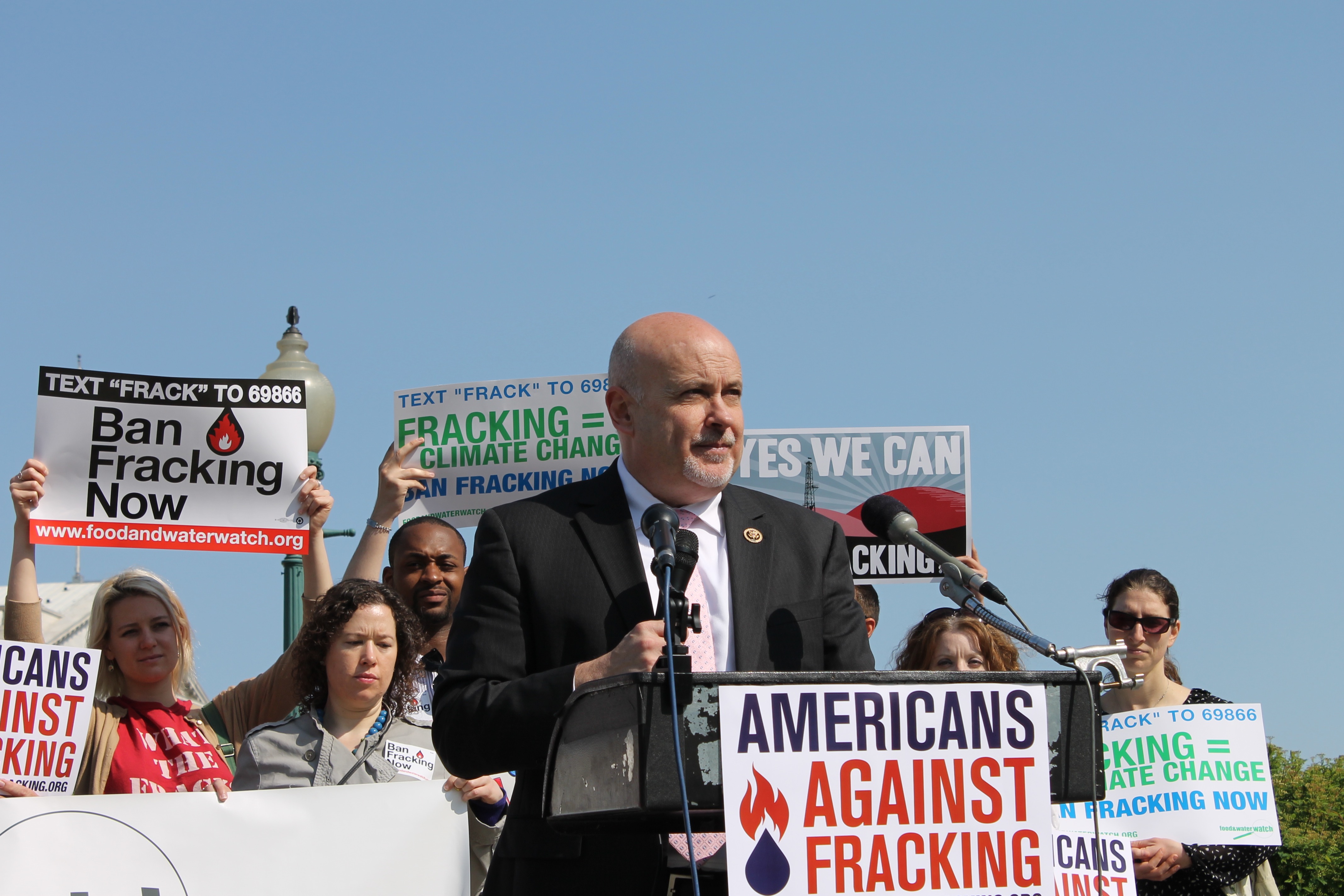 Rep. Pocan at podium